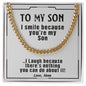To My Son - Cuban Link Chain Necklace