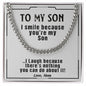 To My Son - Cuban Link Chain Necklace