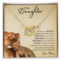 To My Daughter - Interlocking Hearts Necklace