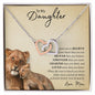 To My Daughter - Interlocking Hearts Necklace