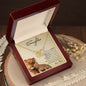 To My Daughter - Interlocking Hearts Necklace