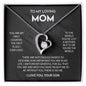 To My Loving Mom - Forever Love Necklace
