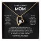 To My Loving Mom - Forever Love Necklace