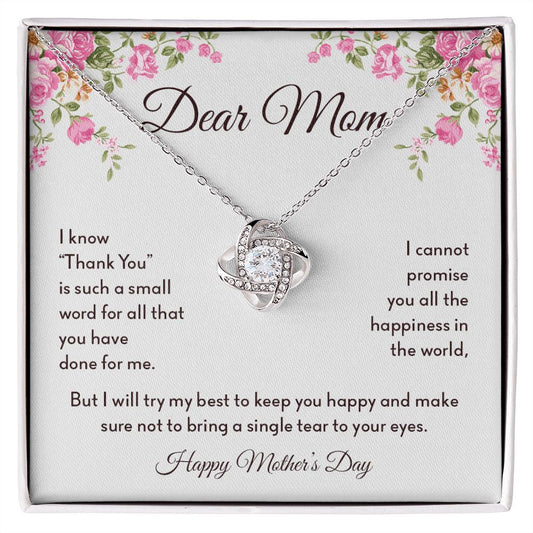 Dear Mom - Love Knot Necklace